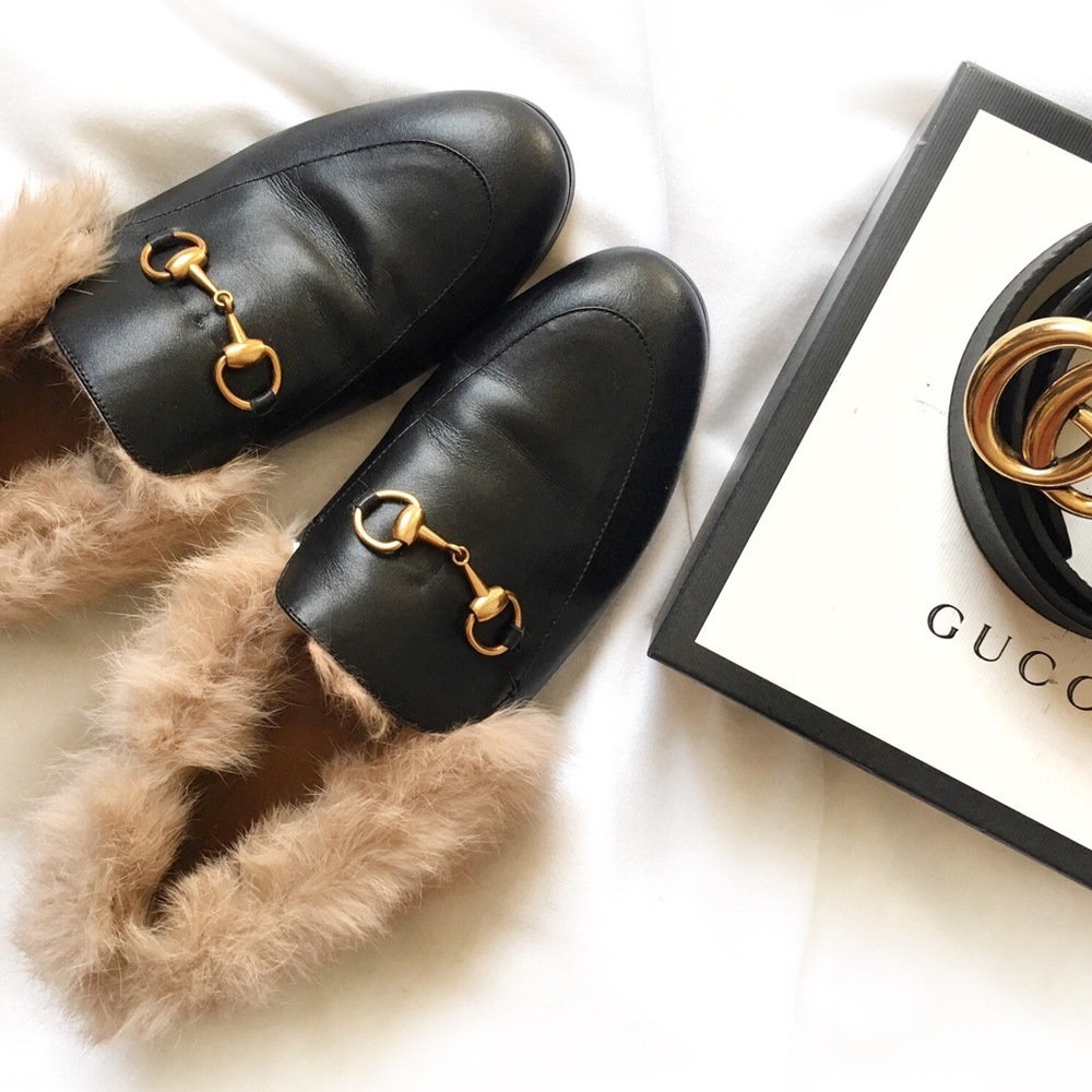 BOUTIQUE Fur Heeled Loafer Slide, PRICE FIRM!!! - Picture 1 of 7
